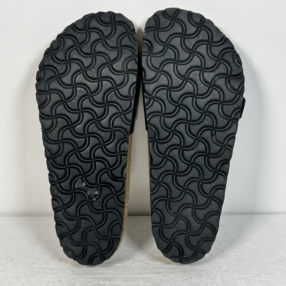 BIRKENSTOCK MADRID SANDALS- PATENT BLACK, SIZE EU 36 USL 5 USM 3 UK 3.5 - Picture 6 of 7